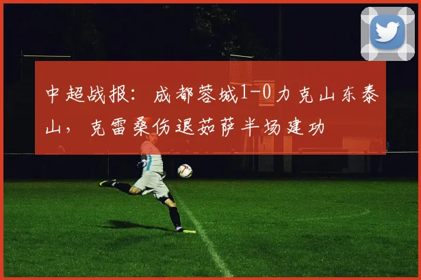 中超战报：成都蓉城1-0力克山东泰山，克雷桑伤退茹萨半场建功